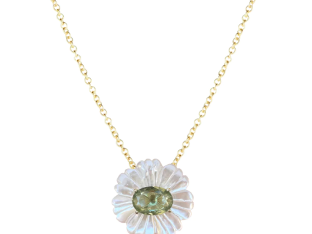 Mother of Pearl Necklace- Sage Sale