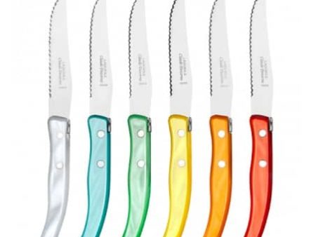 Berlingot Rainbow Steak Knives - Set Of 6 For Cheap