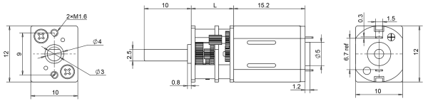 N20 Metal Micro Gear Motor 300-2,000RPM (Micro Size) Online Hot Sale