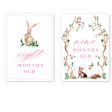 Woodland Pink Milestone Cards Hot on Sale