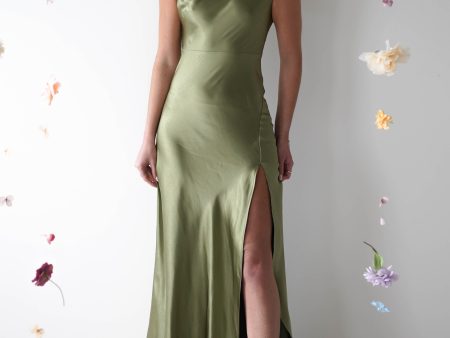 Ramona Soft Satin Maxi Dress | Olive Online Hot Sale