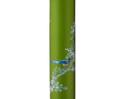 Green Chinoiserie Candlestick - 24 cm Online