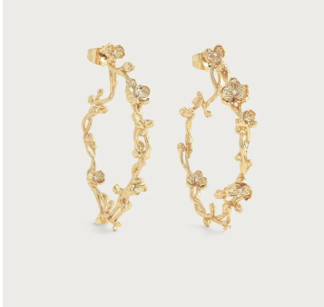 Orchid Hoop Earrings Sale