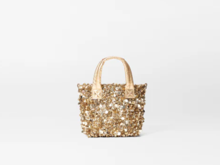 Gold Multi Sequin Petite Metro Tote Deluxe Online now