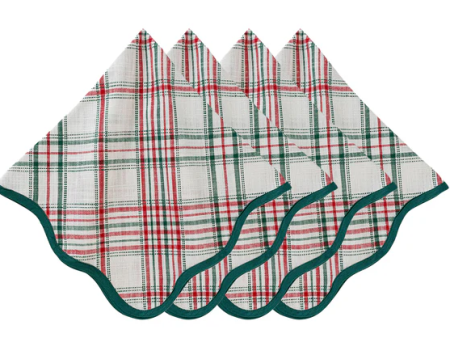 Merry Tartan Napkin-Set of Four Discount