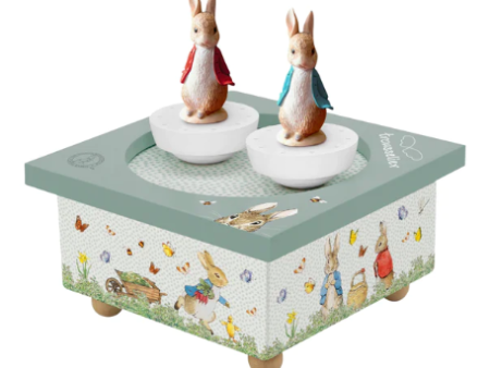 Peter Rabbit Dancing Music Box- Easter Cheap