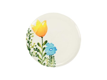 Fiori di Campo Salad Plate Tulip and Rose Online Hot Sale