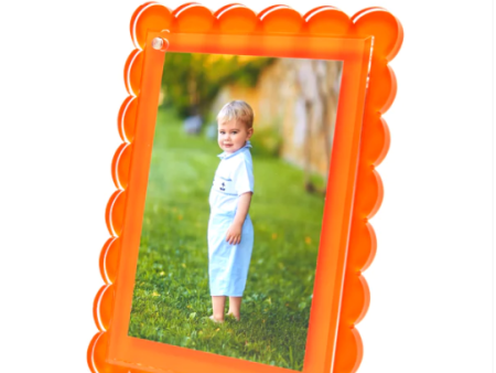 Orange Scalloped Frame For Discount