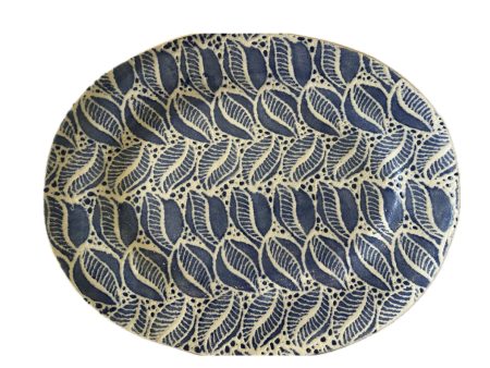 Cobalt Tahiti Medium Oval Platter Fashion