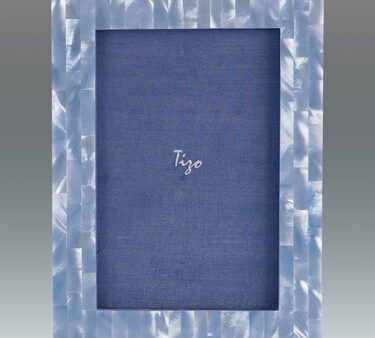 Light Blue Mother of Pearl 4x6 Frame Sale