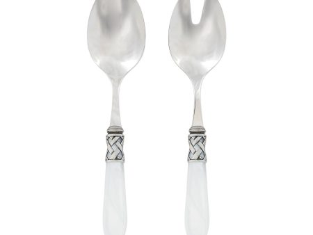 Aladdin Antique Salad Server Set-White Online