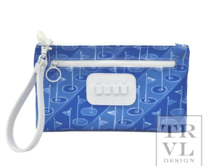 Ditty Wristlet- On Par Blue Tee Hot on Sale