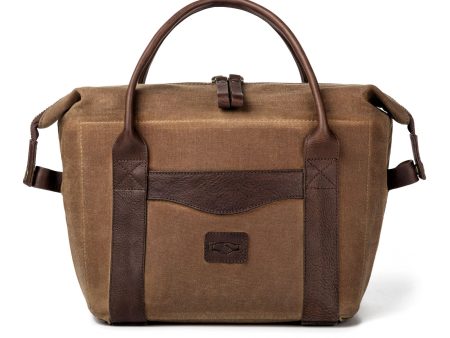 Waxed Canvas Cooler Smoke Brown Cheap