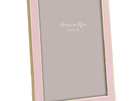 Gold Trim Pastel Pink Enamel Photo Frame For Discount