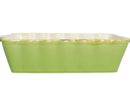 Italian Bakers Green Medium Rectangular Baker Online Sale