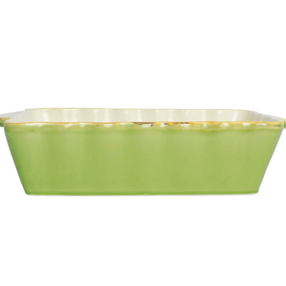 Italian Bakers Green Medium Rectangular Baker Online Sale