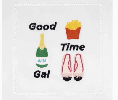 Good Time Gal Cocktail Napkins Cheap