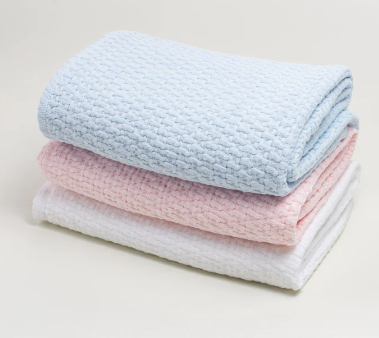 Stonewashed Basket Weave Baby Blanket Online Hot Sale