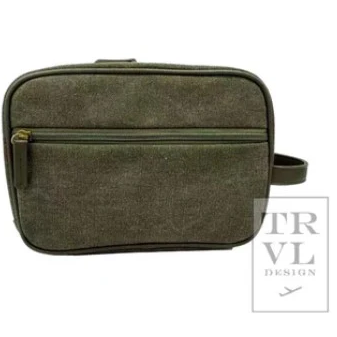 Men s Kit Case- Toiletry Bag Coated Canvas Cactus Cheap