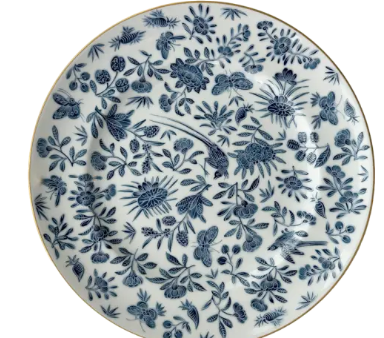 Sacred Bird & Butterfly Blue Dinner Plate Supply