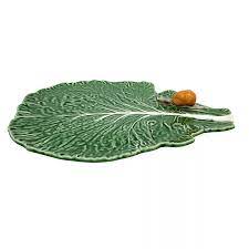 Cabbage Leaf With Snail Platter Online Hot Sale