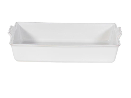 Berry & Thread 13  Rectangular Baker - Whitewash Online Hot Sale