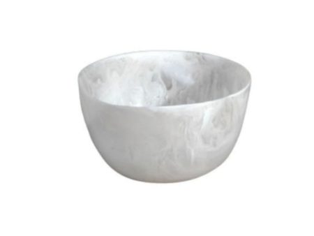 White Swirl Medium Deep Bowl Online now