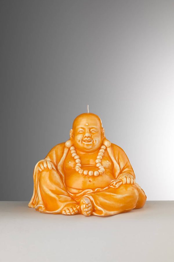 Buddha Candle Orange Fashion