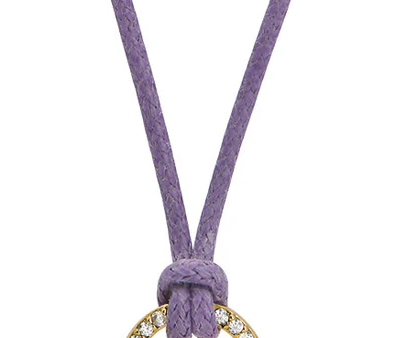 Wisteria Purple Charm Necklace For Cheap