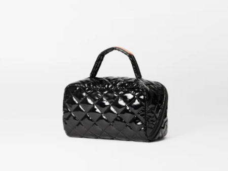 Black Lacquer Metro Accordion Cosmetic Fashion