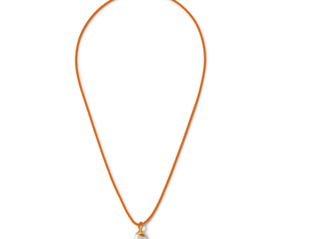 Baroque Pearl Necklace- Orange For Discount