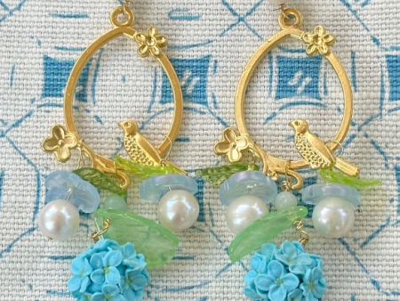 A Rare Bird In Blue Earrings For Cheap