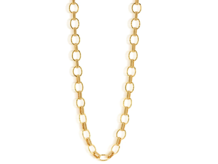 Cleopatra Small Link Necklace, 32  - Gold For Discount