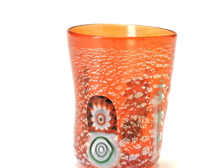 Bicchieri di Murano Tumblers (Set of 2)-Orange Cheap