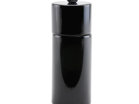 Black Mini Pillar Salt or Pepper Mill Sale