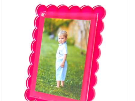 Pink Scalloped Frame Discount