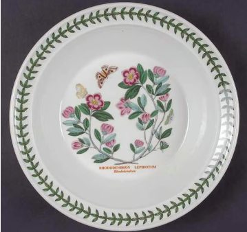 Botanic Garden 8  Soup Plate - Rhododendron Fashion