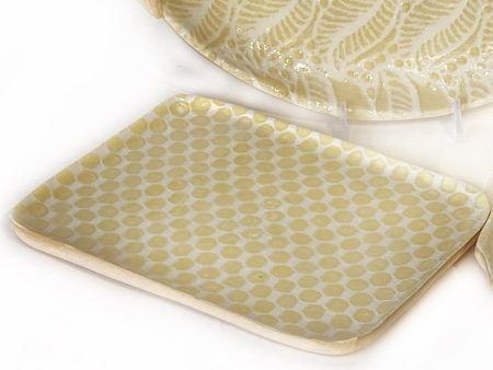 Butter Dot Tidbit Tray Fashion