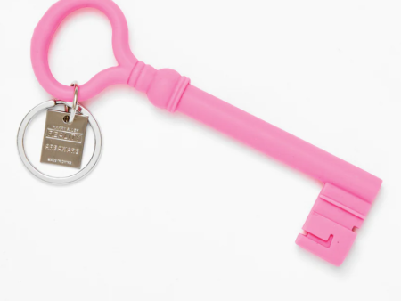 Pink Key Keychain Hot on Sale