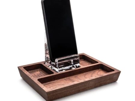 Woodbury Phone Holder Caddy - Walnut Supply